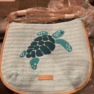 Brand New Vera Bradley Straw Crossbody